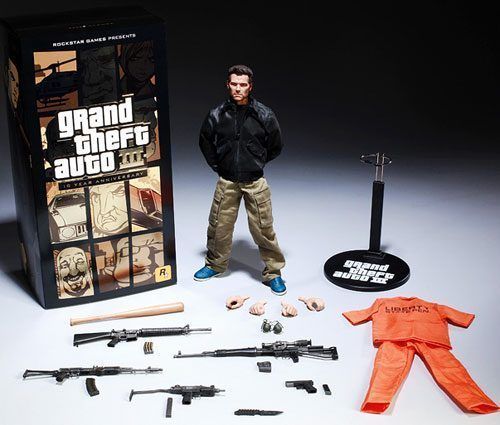 Figura de Claude para el décimo aniversario de GTA III