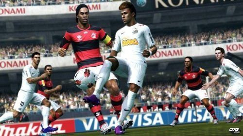 Ronaldinho y Neymar en PES 2013