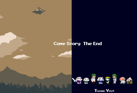 Pantalla final de Cave Story+