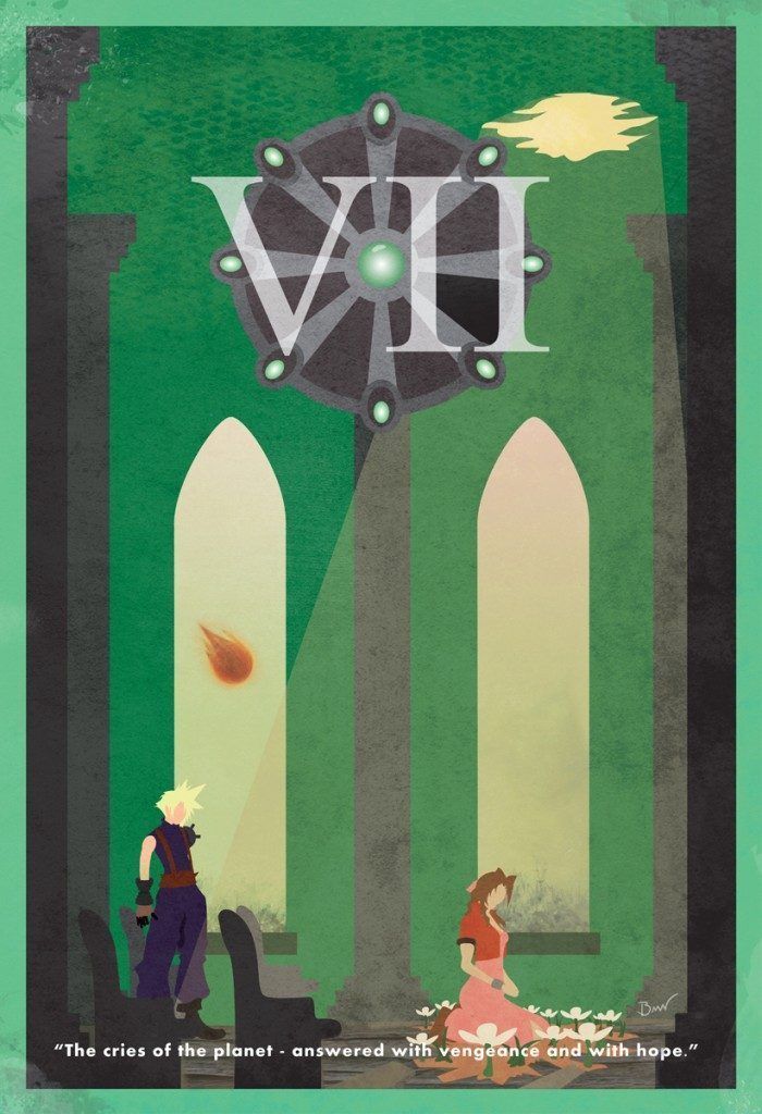 FFVII Minimalist Poster