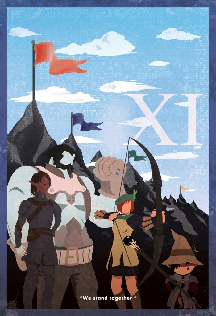 FFXI Minimalist Poster