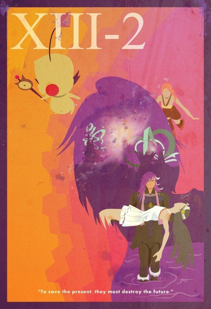 FFXIII-2 Minimalist Poster