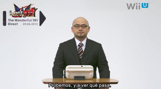 Hideki Kamiya presentando The Wonderful 101