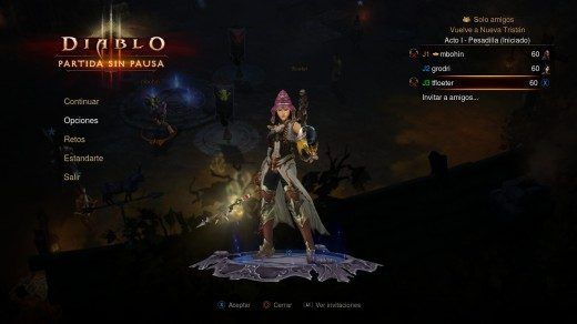 Diablo 3 seleccion personaje