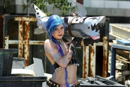 Cosplay de Jinx de League of Legends