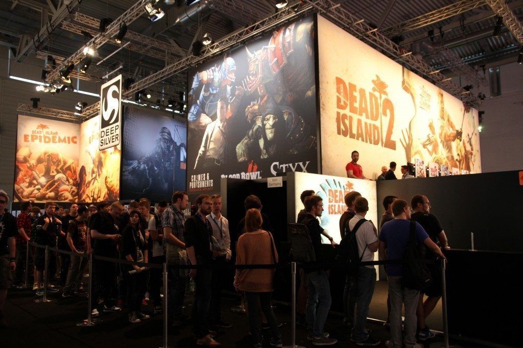 Colas en stands de la Gamescom 2014