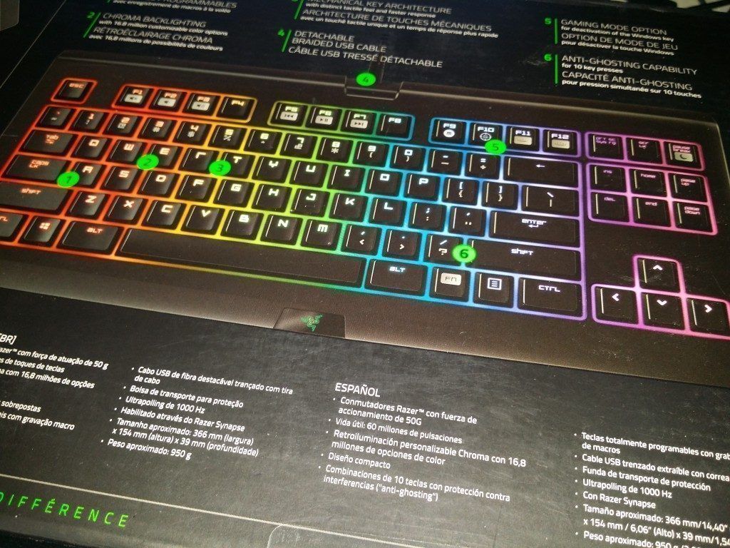 Razer Blackwidow T.E. Chroma 005