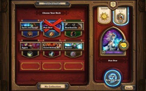 HearthStone Modos Estandar