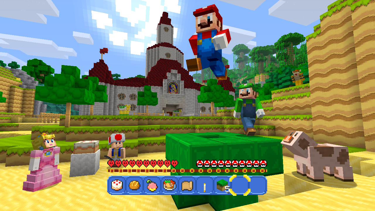 Super Mario Minecraft: Tráiler e imágenes para Wii U