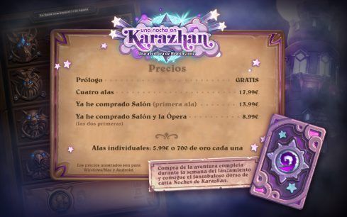 HearthStone Precios Karazhan