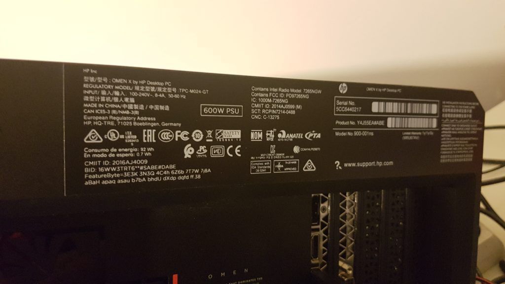 hp omen x 0081159