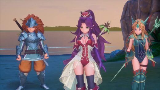 Mi equipo en Trials of Mana: Durán, Ángela y Lis