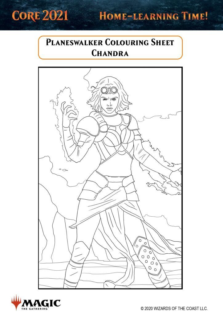 colorea a chandra