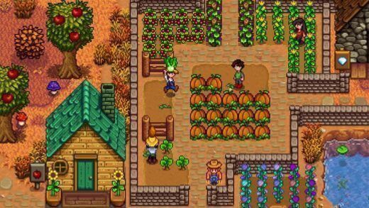 Granja colectiva en Stardew Valley