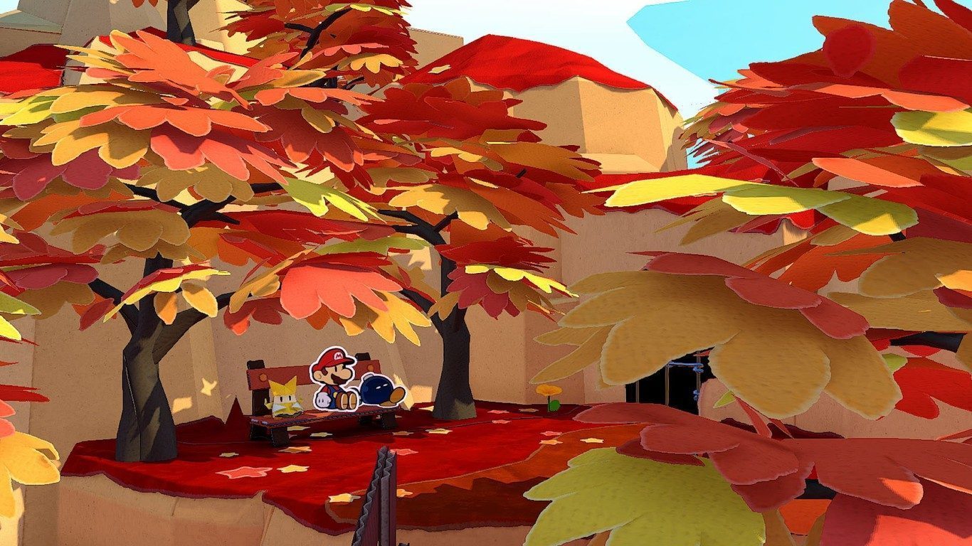 Bosque caducifolio en Paper Mario: The Origami King