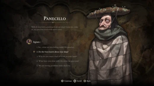 Imagen de Panecillo, uno de los muchos NPCs de The Stone of Madness